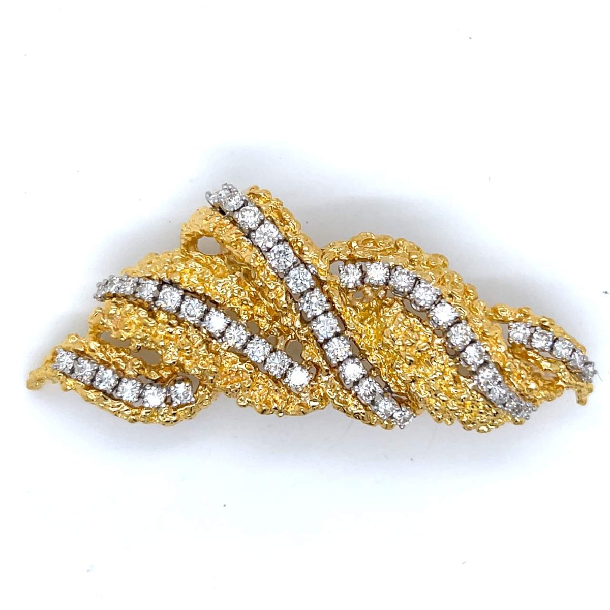 1970's 3.00 Ct. Diamond Brooch