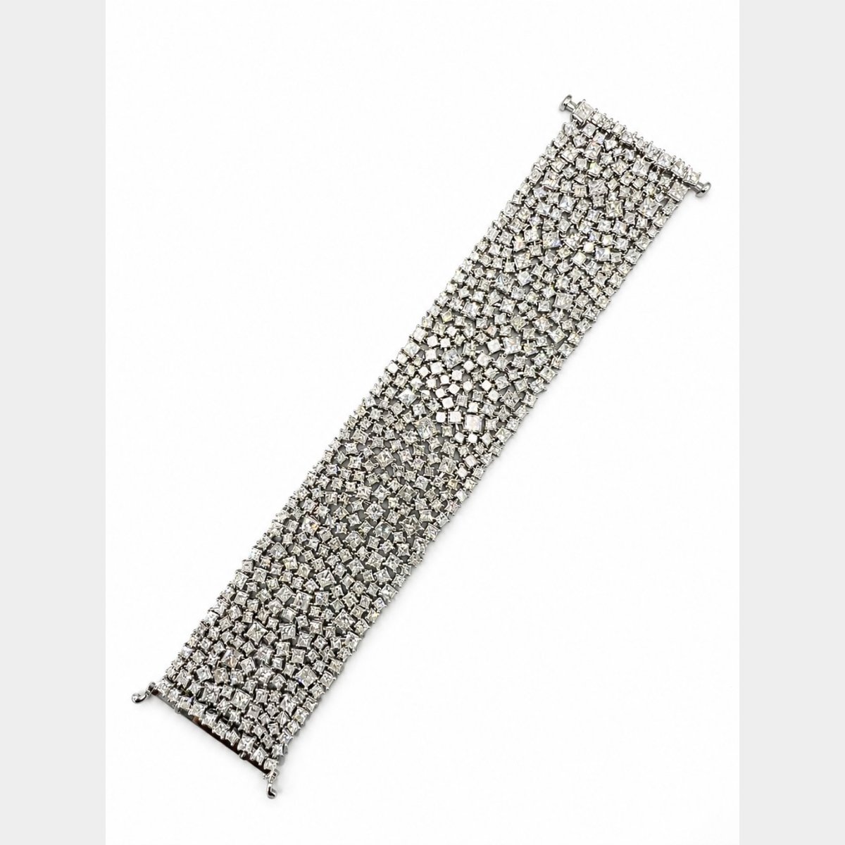 Platinum & 18K White Gold 81.20 Ct. Diamond Bracelet