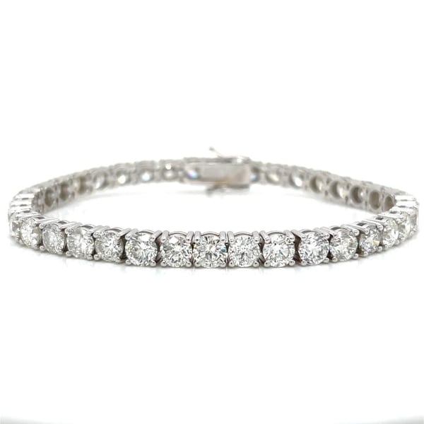 14K White Gold 23.50 Ct. Diamond Tennis Bracelet