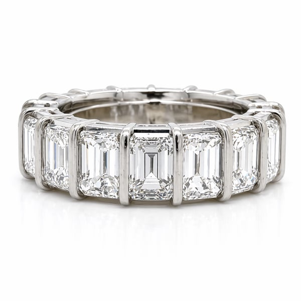 Platinum 7.65 Ct. Diamond Eternity Band