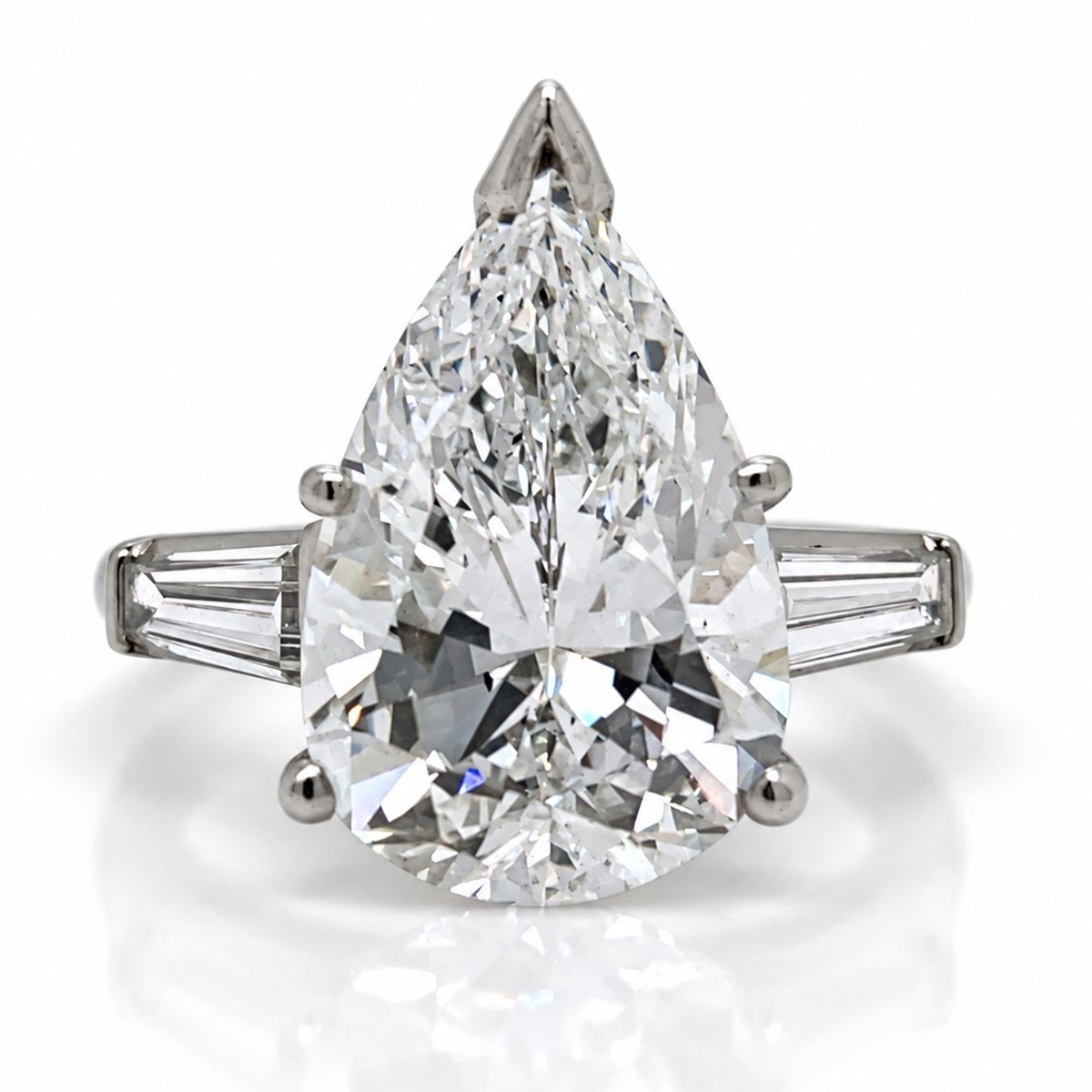 Platinum GIA Certified 5.24 Ct. Diamond Engagement Ring