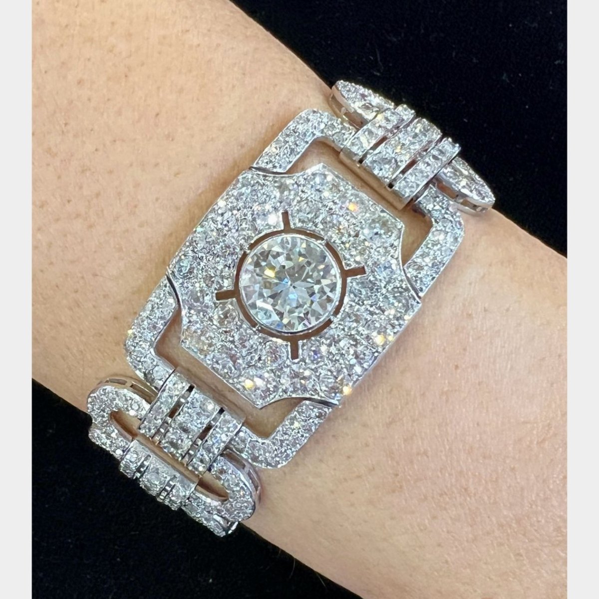 Platinum 50.20 Ct. Diamond Bracelet