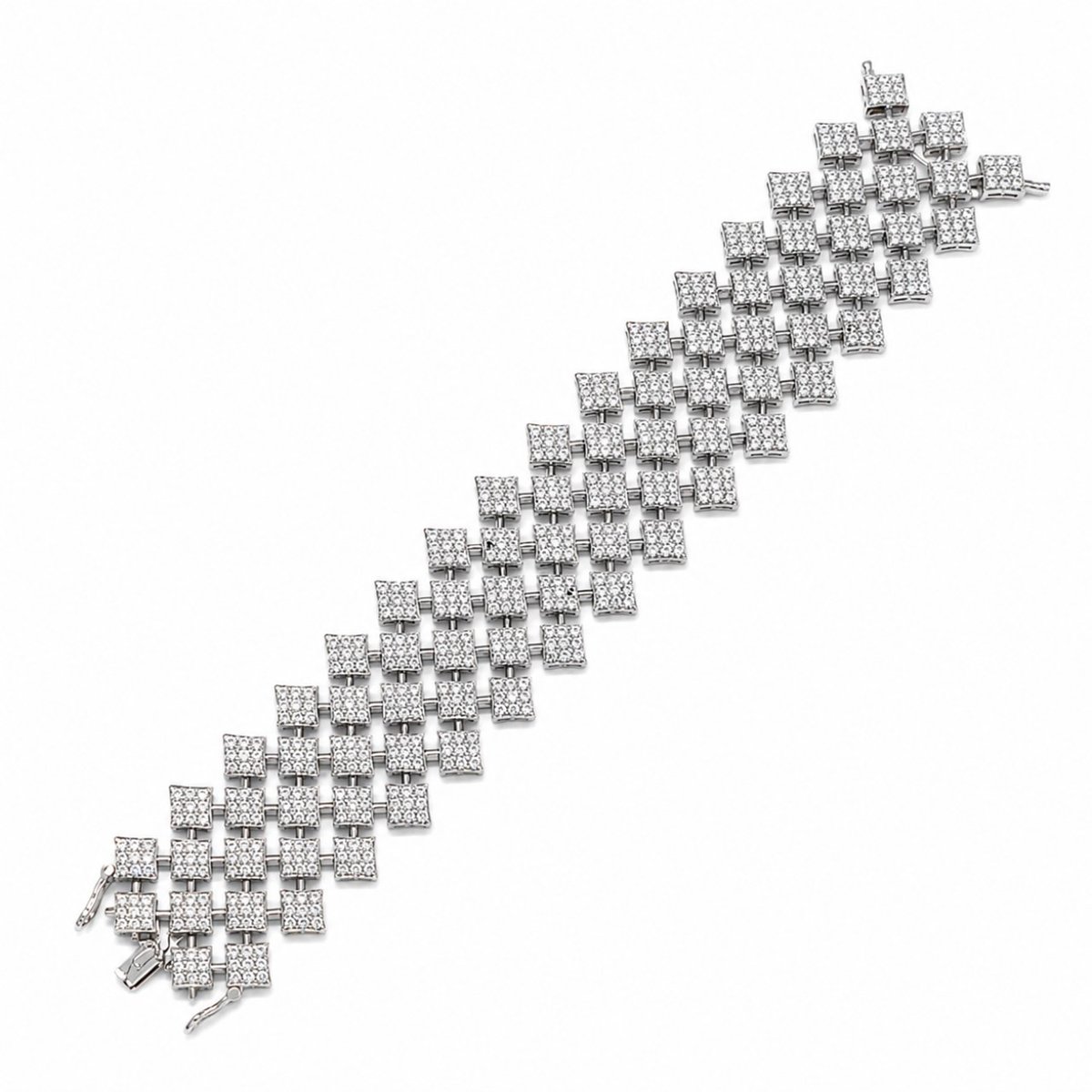 18K White Gold 9.65 Ct. Diamond Bracelet