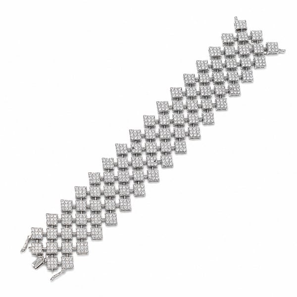 18K White Gold 9.65 Ct. Diamond Bracelet