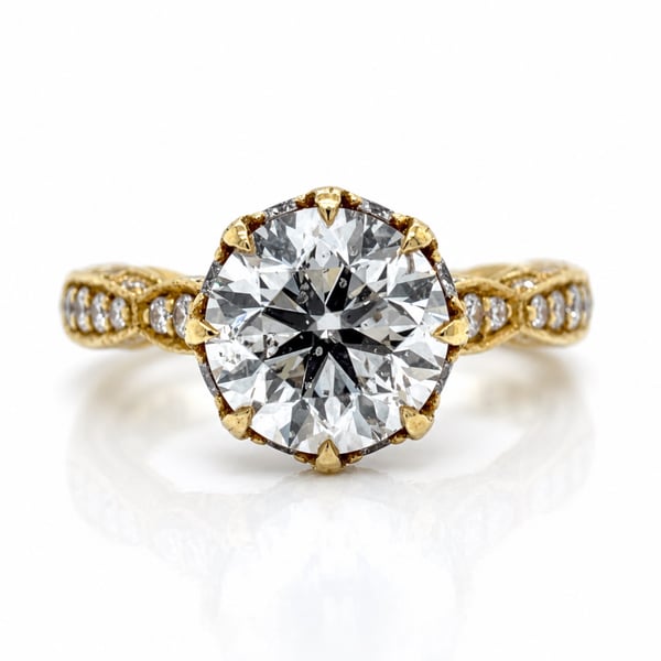 TACORI 18K Yellow Gold 2.55 Ct. Diamond Ring