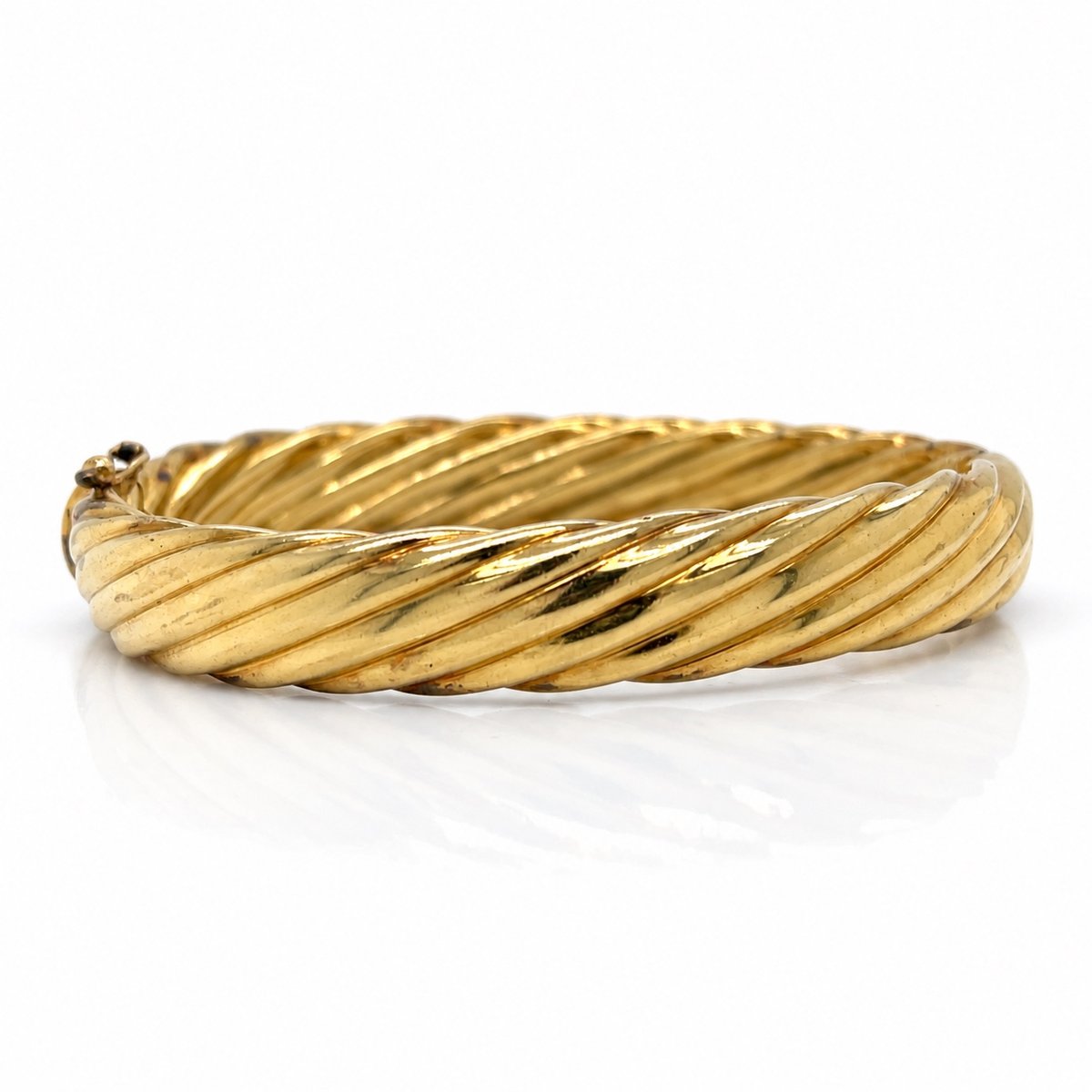 VAN CLEEF & ARPELS 18K Yellow Gold Bangle Bracelet