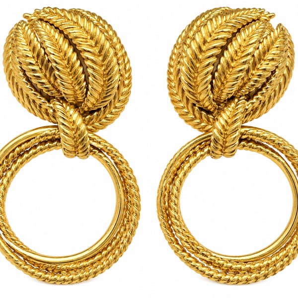1970's 18K Yellow Gold Earrings