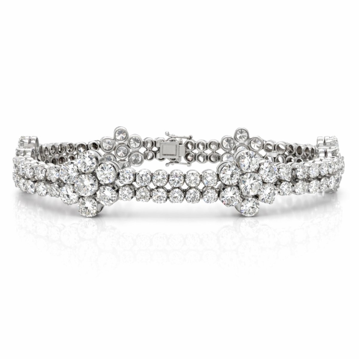 1950’s Platinum 16.50 Ct. Diamond Bracelet