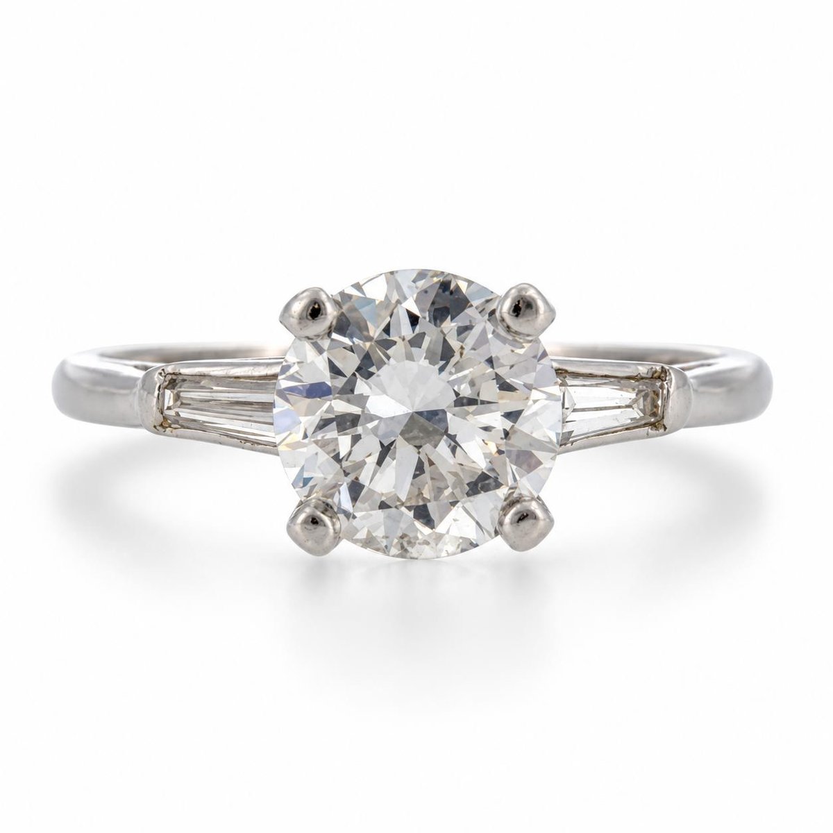 Platinum Art Deco 2.25 Ct. Diamond Engagement Ring