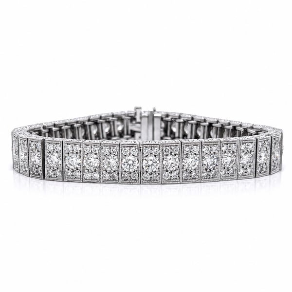 Platinum 19.50 Ct. Diamond Bracelet