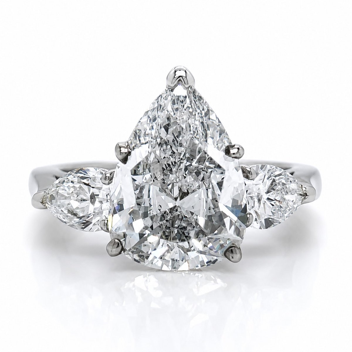 Platinum 4.02 Ct. GIA Certified Diamond Engagement Ring