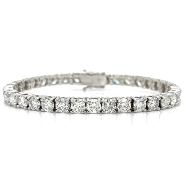 14K White Gold 15.50 Ct. Diamond Tennis Bracelet