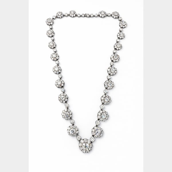 Platinum & 18K White Gold 58.75 Ct. Diamond Necklace