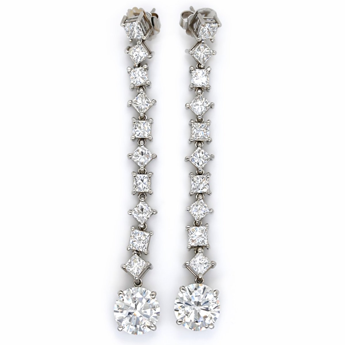 Platinum 20.84 Ct. Diamond Earrings