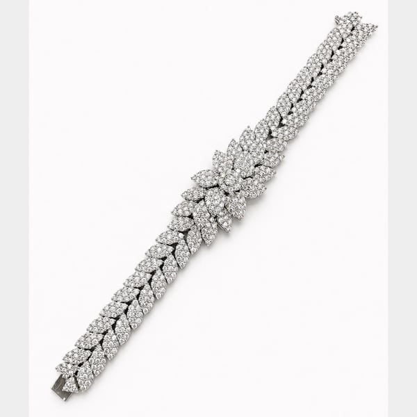18K White Gold 19.82 Ct. Diamond Bracelet