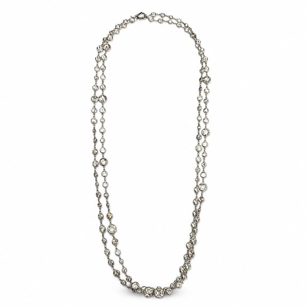 Platinum 51.25 Ct. Diamond by the Yard Necklace