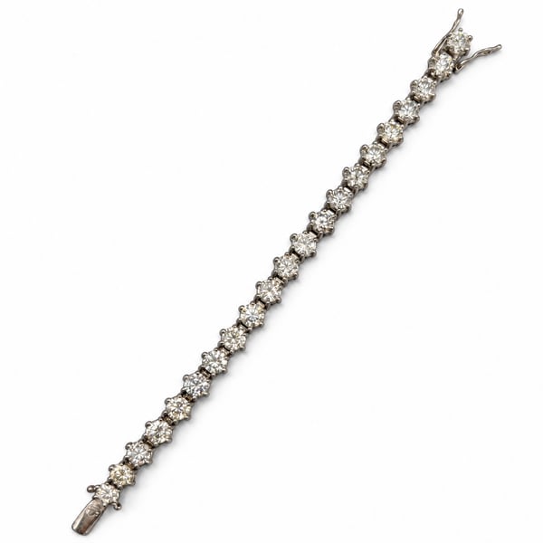 18K White Gold 19.66 Ct. Diamond Bracelet