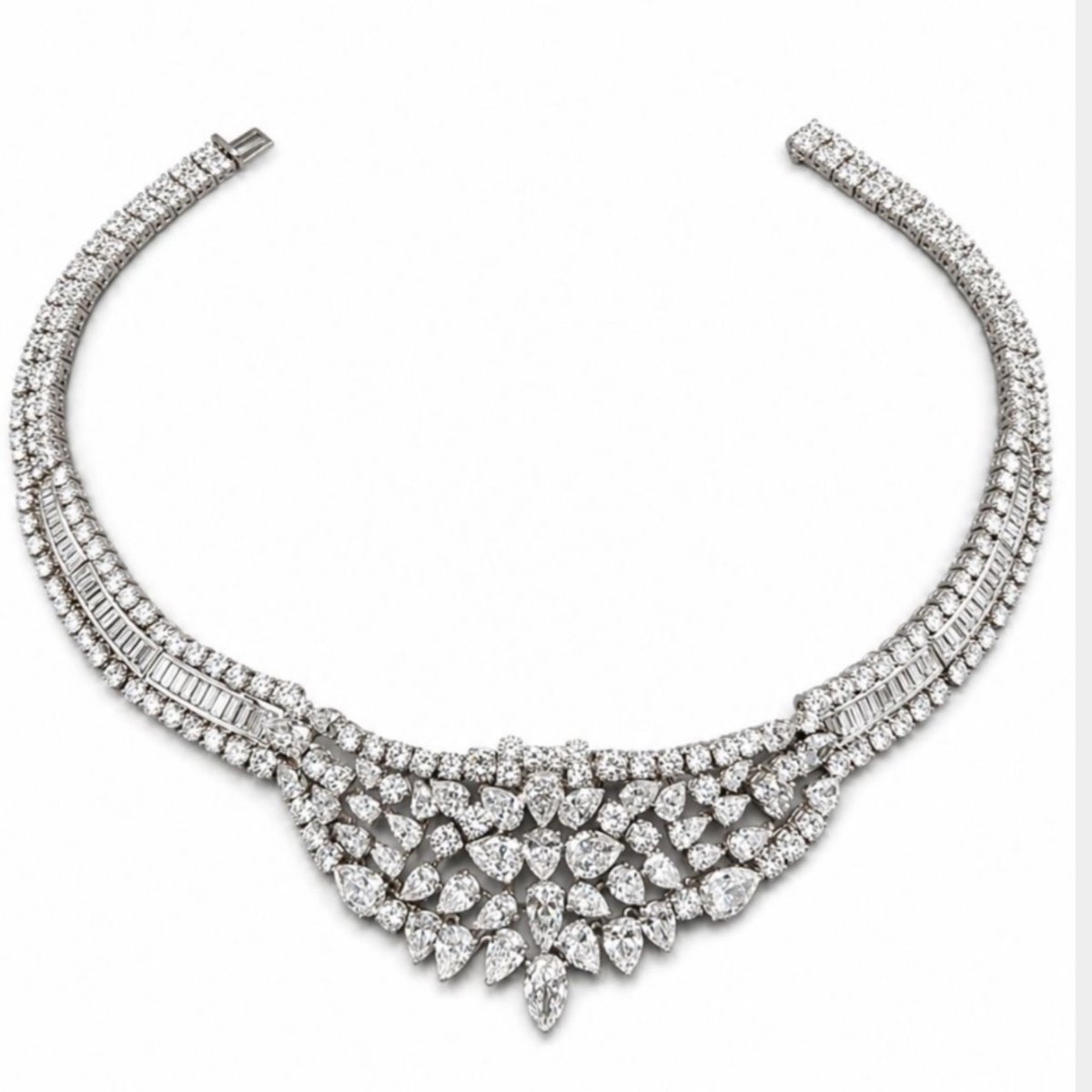 Platinum GAL Certified 68.50 Ct. Diamond Necklace