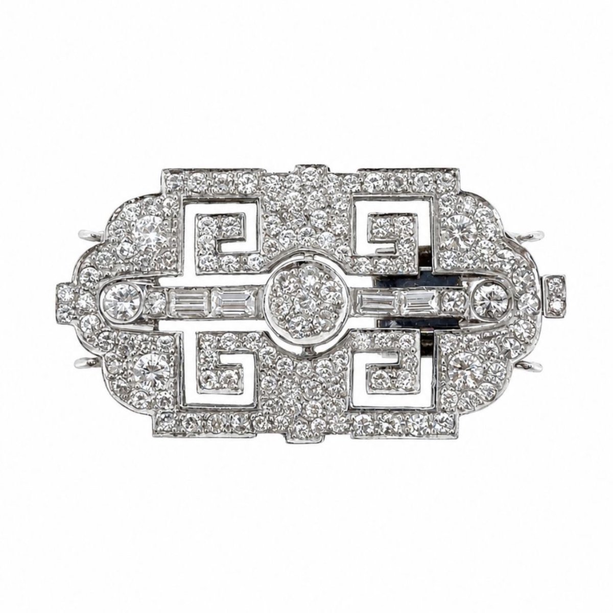 18K White Gold Diamond Clasp