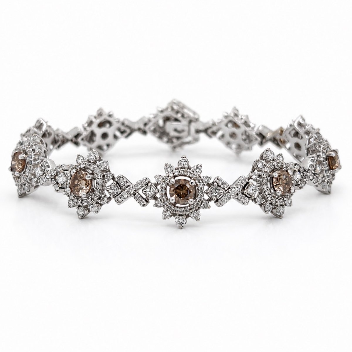 18K White Gold 10.30 Ct. Diamond Bracelet