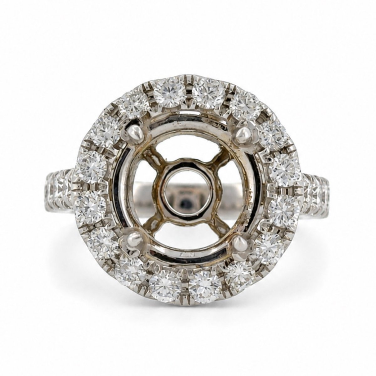 18K White Gold 1.50 Ct. Diamond Ring Mounting