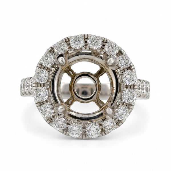 18K White Gold 1.50 Ct. Diamond Ring Mounting