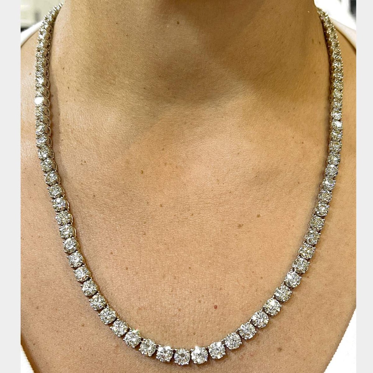 59.00 Ct. Diamond Tennis Necklace
