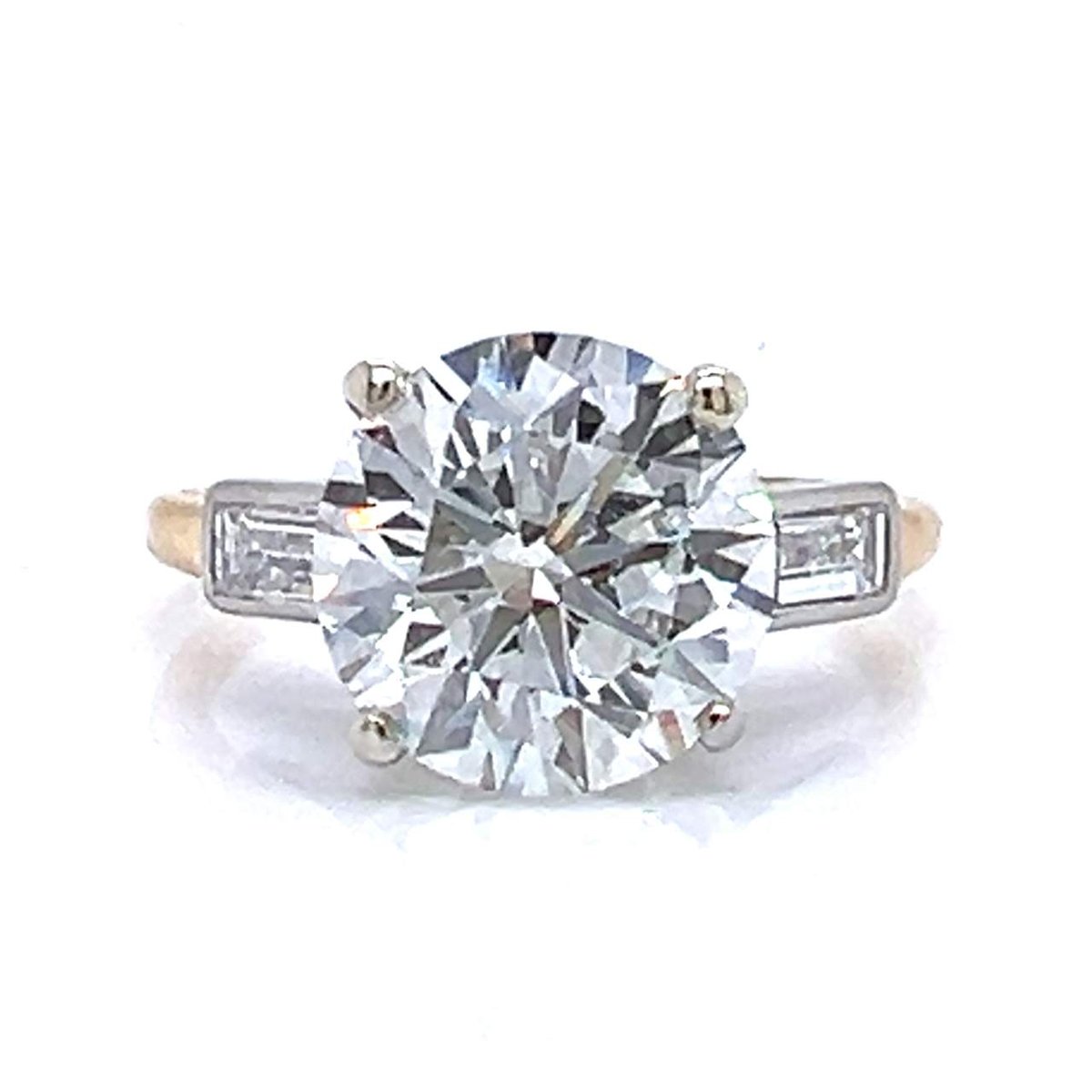 CARTIER 18K Yellow Gold GIA Certified 3.96 Ct. Diamond Ring