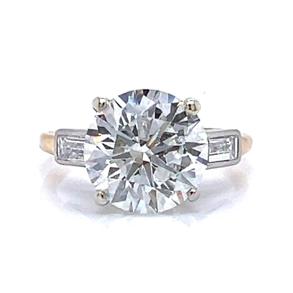 CARTIER 18K Yellow Gold GIA Certified 3.96 Ct. Diamond Ring