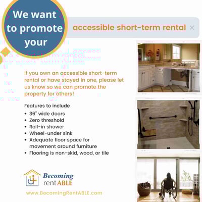 We want to promote your accessible rental