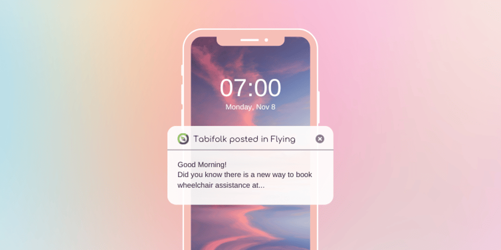 Tabifolk notifications