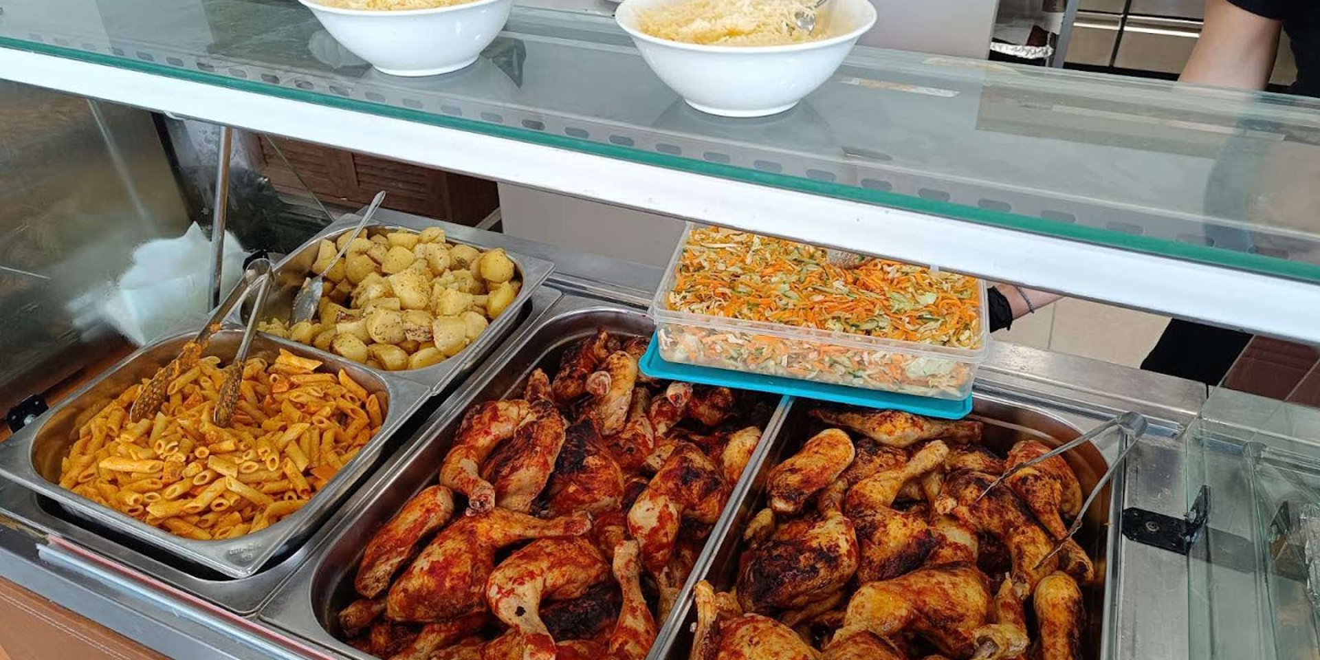 Βuffet breakfast and lunch