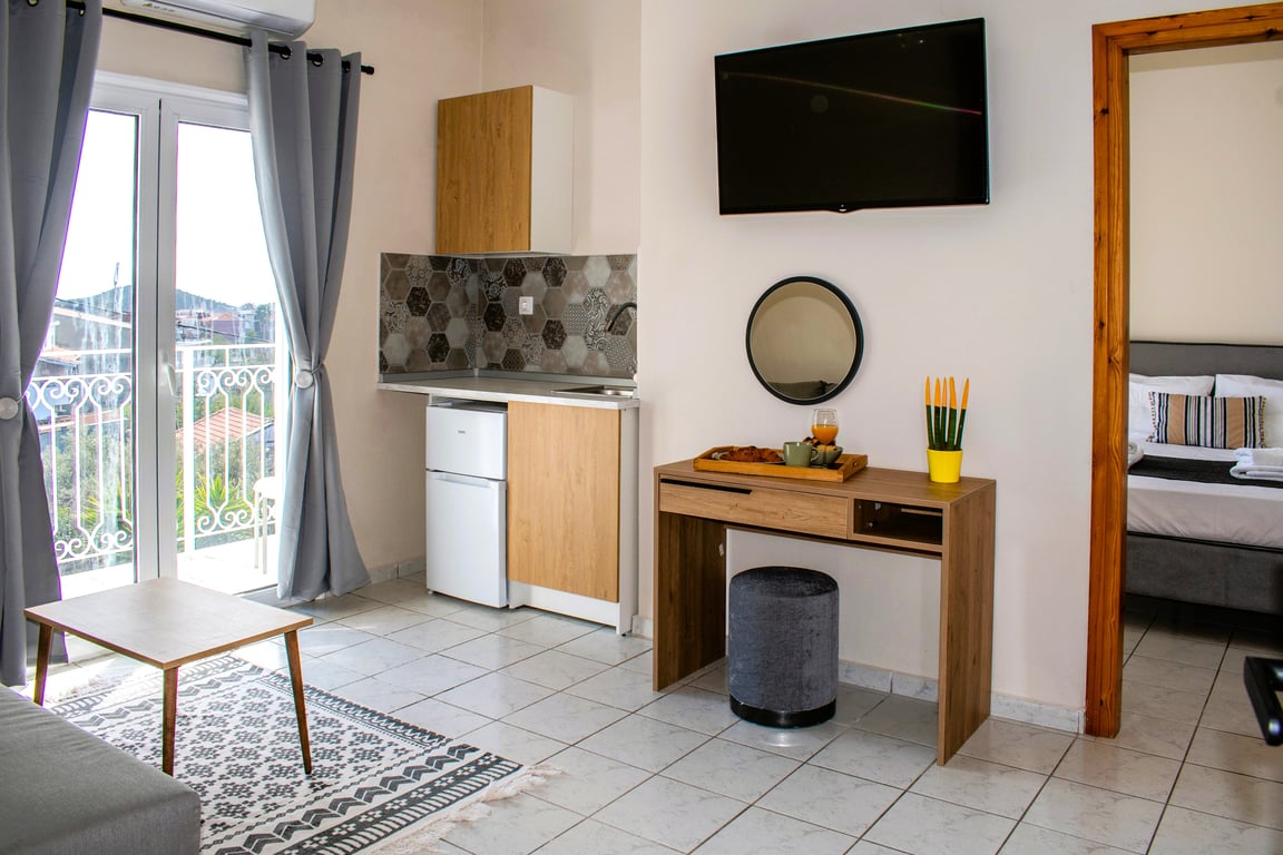 One Bedroom Apartment with kitchenette, Balcony, 2nd Floor.