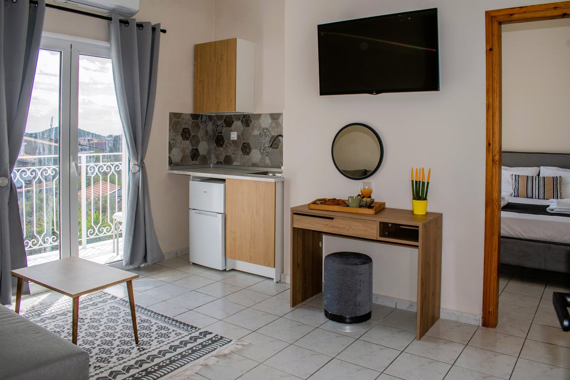 One Bedroom Apartment with kitchenette, Balcony, 2nd Floor.