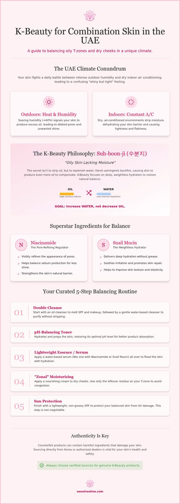 Korean skincare for combination skin dubai