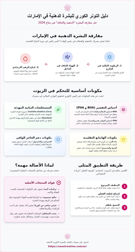 أفضل تونر كوري للبشرة الدهنية في الإمارات