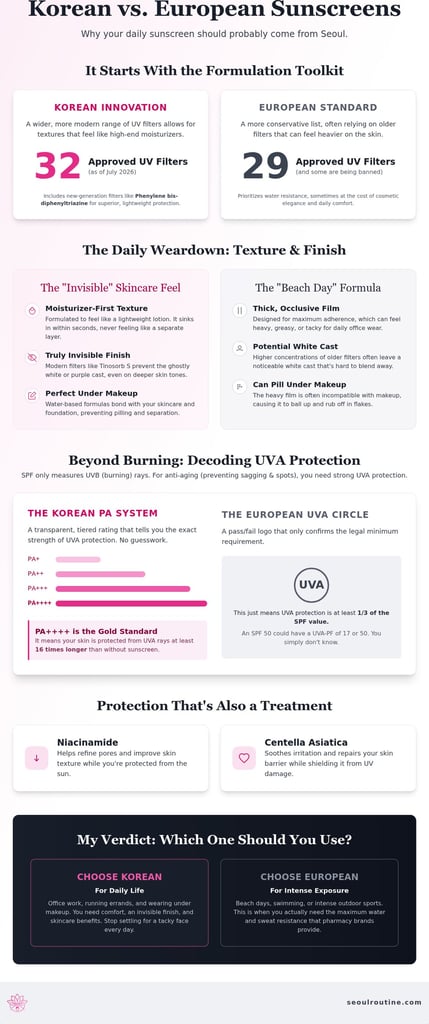 Why choose Korean sunscreen over European