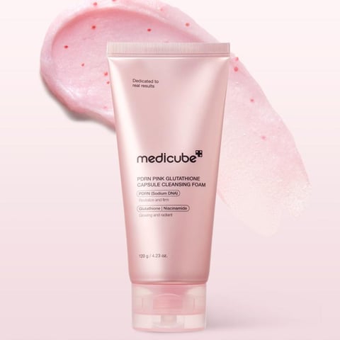 PDRN Pink Glutathione Capsule Cleansing Foam - 120 g
