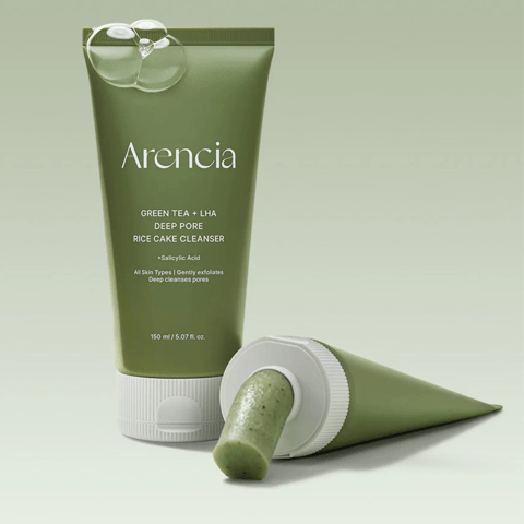 Green Tea + LHA Deep Pore Rice Cake Cleanser - 150 g