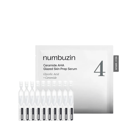 No.4 Ceramide AHA Glazed Skin Prep Serum - 1.3 ml x 10