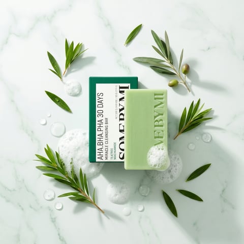 Some By Mi AHA BHA PHA 30 Days Miracle Cleansing Bar 106g - Korean acne face soap