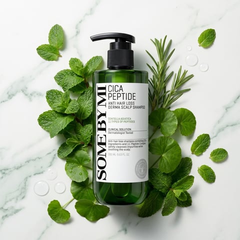 Some By Mi Cica Peptide Anti Hair Loss Shampoo 285ml - Korean scalp care shampoo