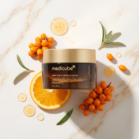 Medicube Deep Vita C Capsule Cream 55g - Korean vitamin C brightening cream