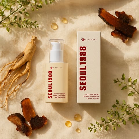 K-Secret Seoul 1988 Retinal Liposome 2% + Black Ginseng Serum - Korean anti-aging serum