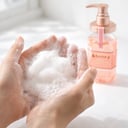 Hands lathering &Honey Melty Moist Repair Shampoo into rich foam