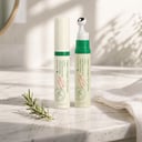 AXIS-Y Vegan Collagen Eye Serum on white marble vanity