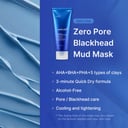 Medicube Zero Pore Blackhead Mud Mask - ingredients label back view
