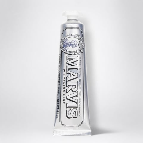 Marvis Whitening Mint Toothpaste 85ml - Italian luxury silver tube