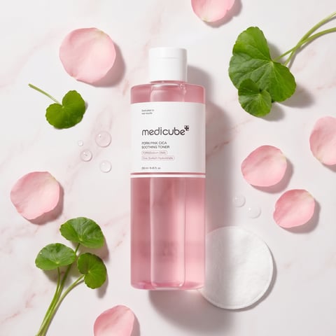 Medicube PDRN Pink Cica Soothing Toner 250ml - Korean brightening toner
