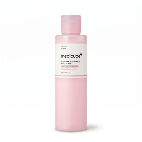 Medicube PDRN Pink Niacinamide Milky Toner 150ml - Korean milky toner for dewy glow